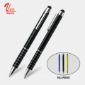 Hot selling multi color metal ball pens with custom logo stylus